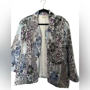 Alfred Dunner plus size 22W open front blazer
